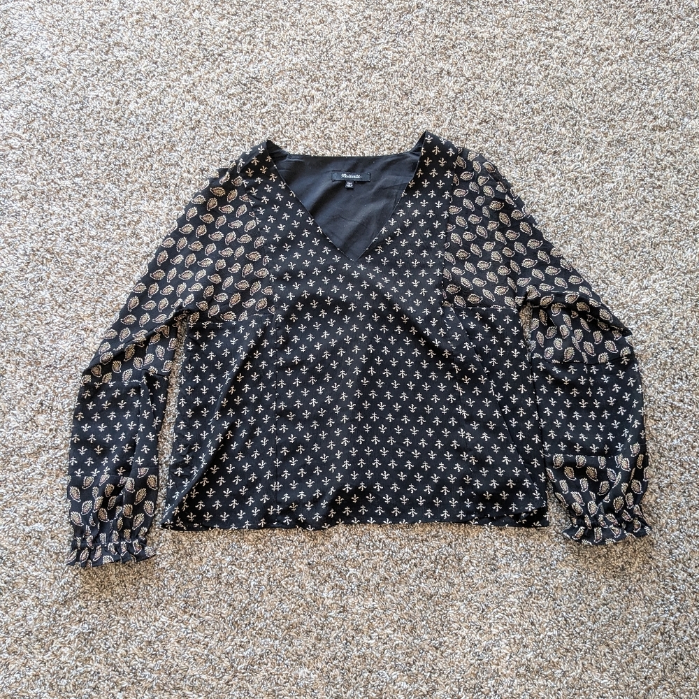 *CLEAROUT* Madewell V Neck Blouse Shirt Size XXS